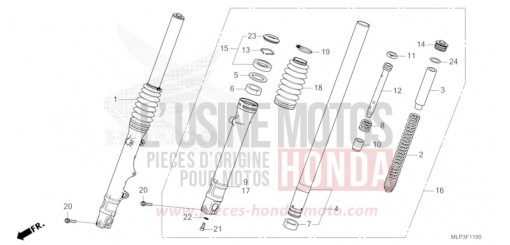 FRONT FORK CL500AS de 2025